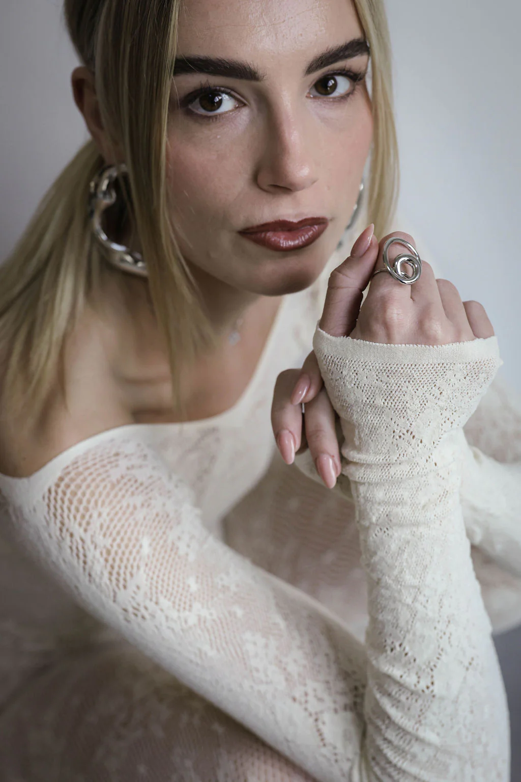 Oorbellen Isabelle zilver - Image 3